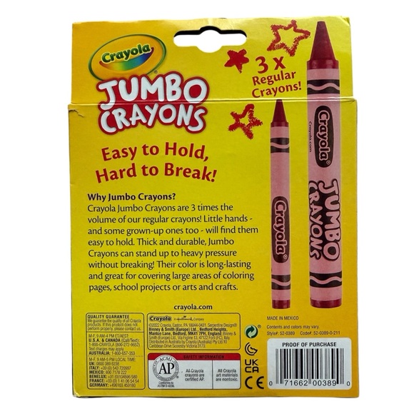 NEW Jumbo Crayons, 2 Boxes - Picture 3 of 3